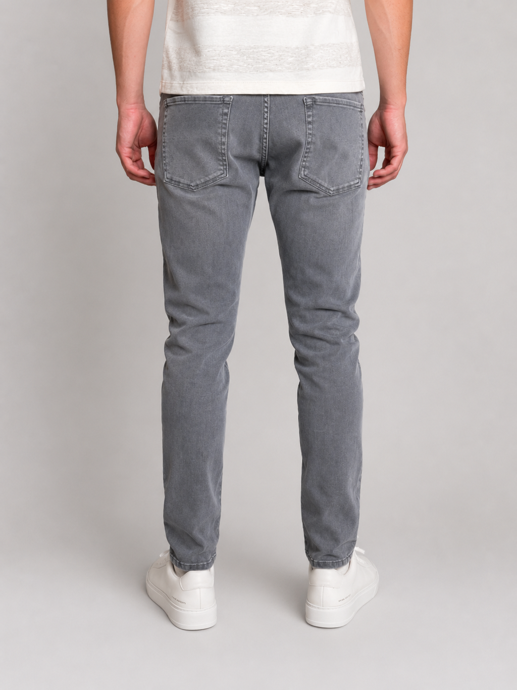 Jeans skinny denim grigio
