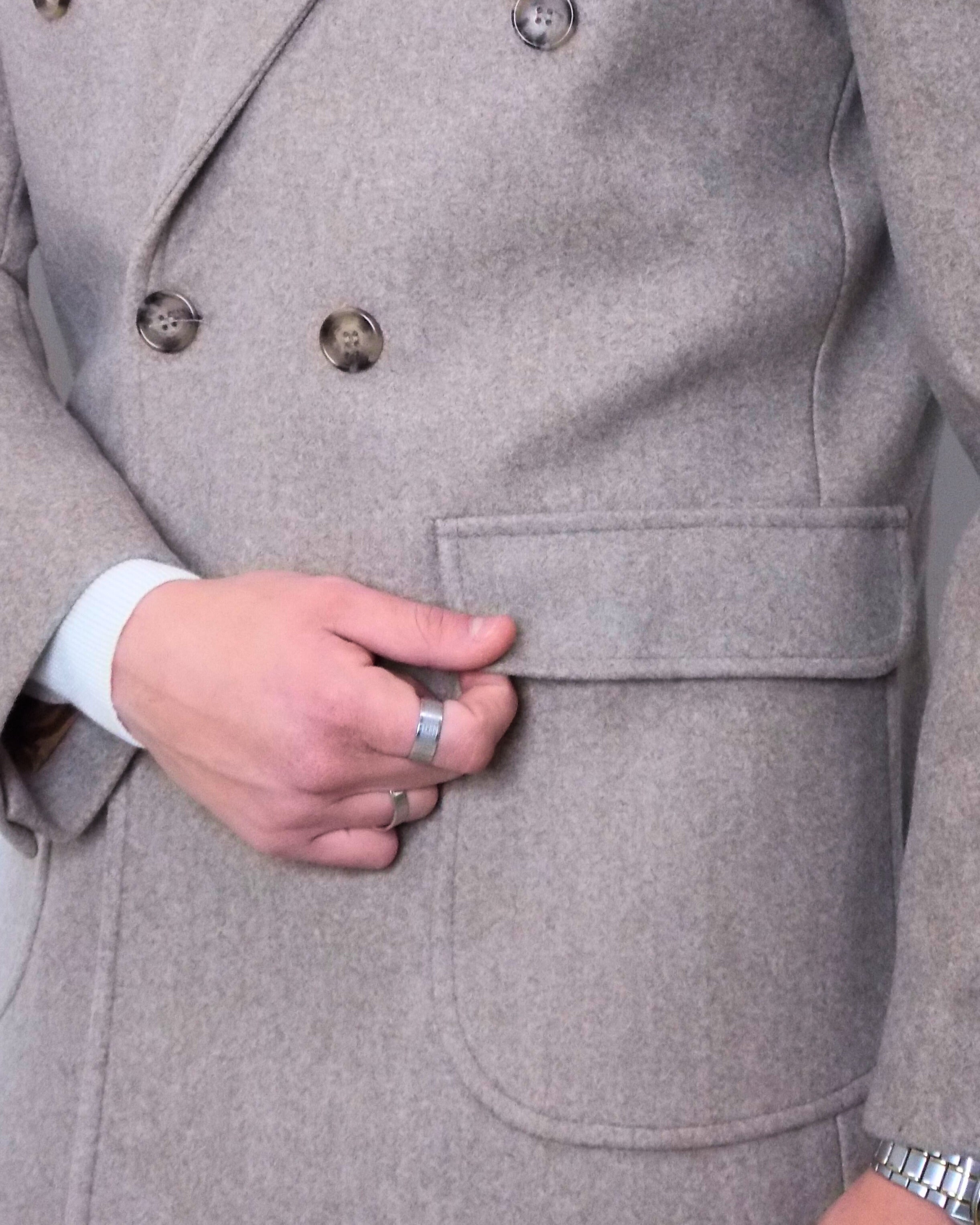 VALERIO VALENTINO CAPPOTTO D/P DI LANA LM203