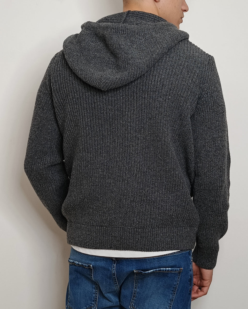 VALDICHIARA FELPA IN LANA CON CAPPUCCIO