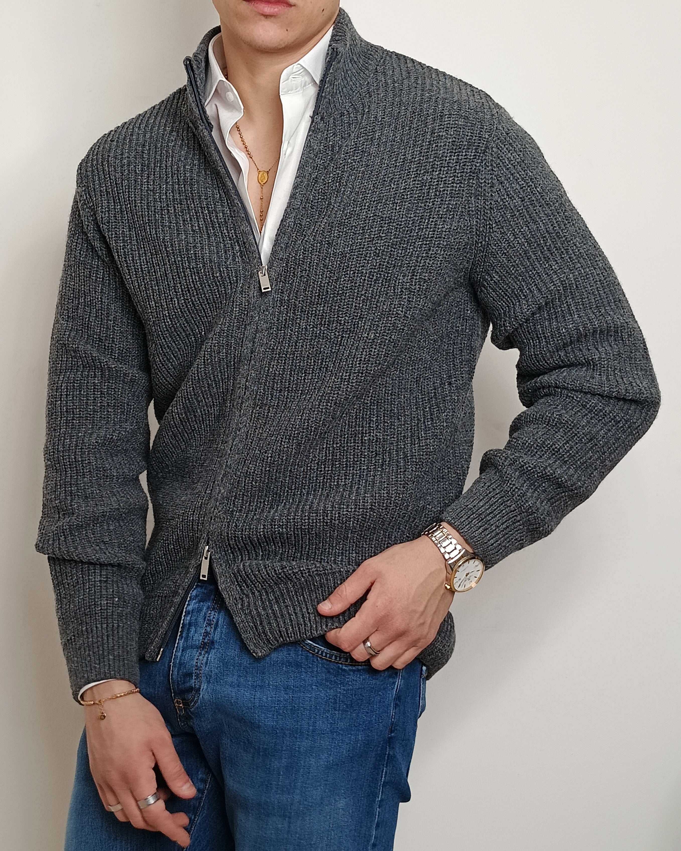 VALDICHIARA FULL ZIP LANA 1007