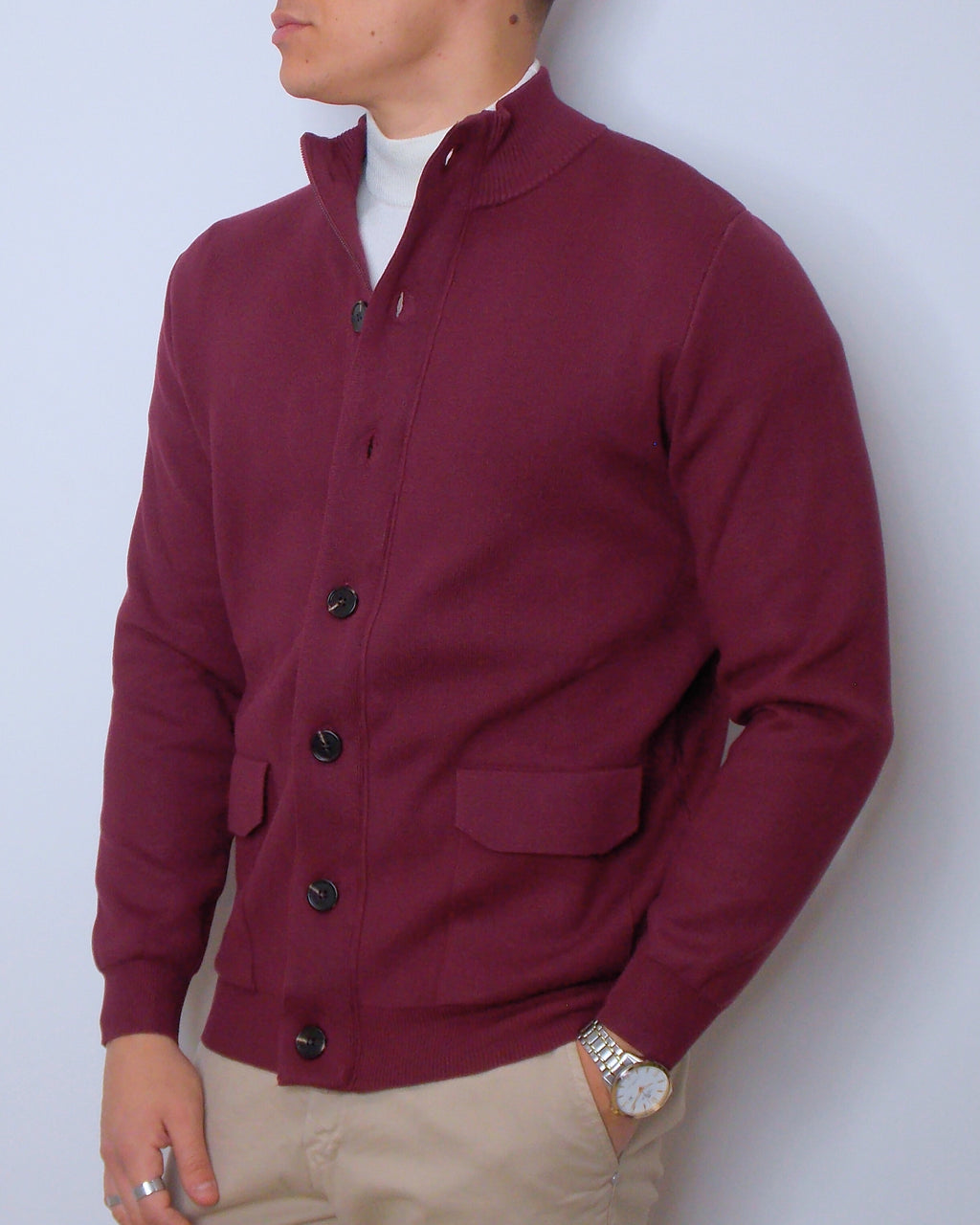 DOPPIAVVI CARDIGAN ZIP+BOTTONI 25030