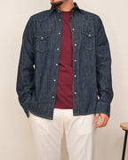 DOPPIAVVI CAMICIA TEXASD DENIM MADREPERLA