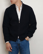 VALDICHIARA FULL ZIP LANA 1007 BLU NAVY