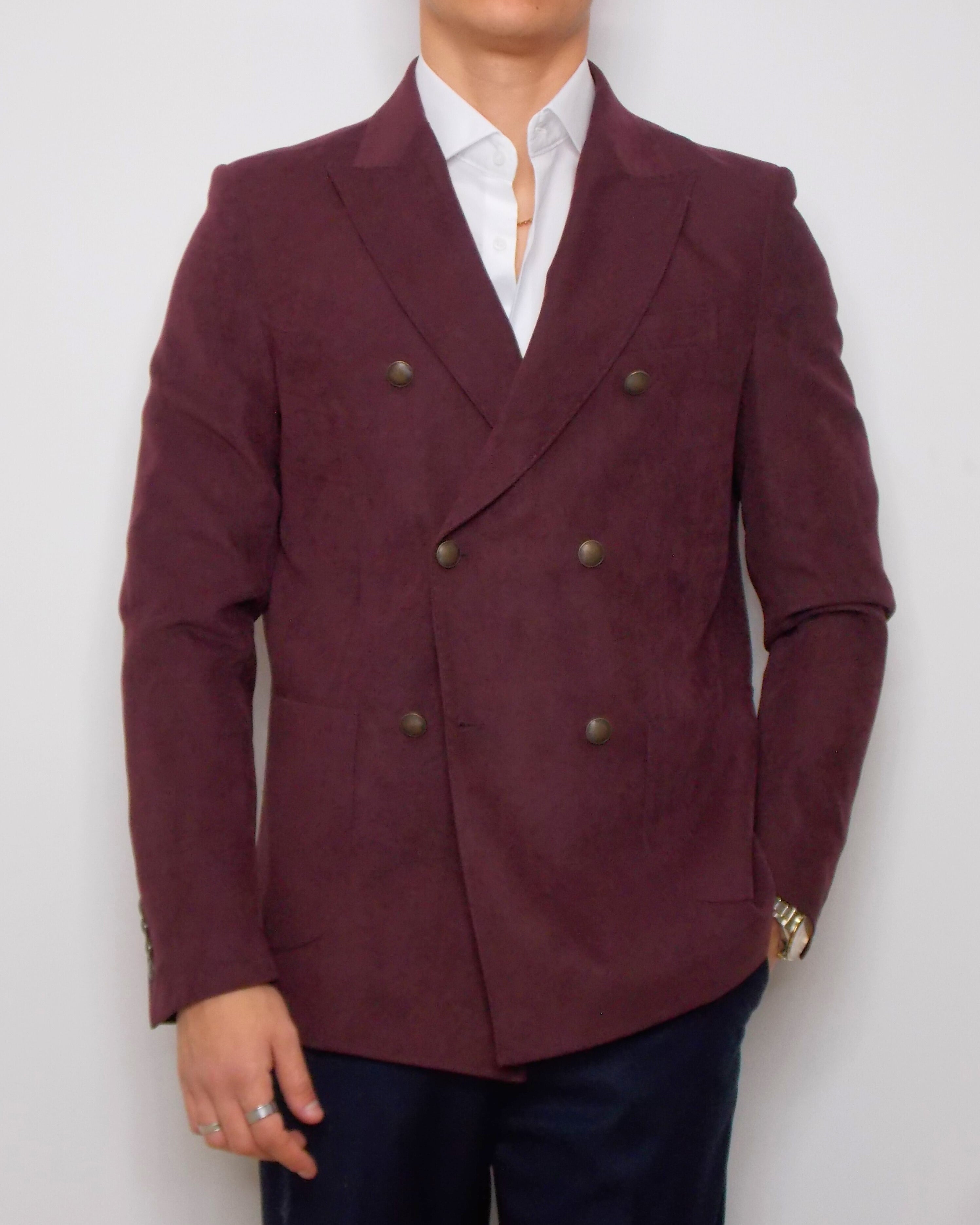 MARCONILS GIACCA DOPPIO PETTO CILIEGIO