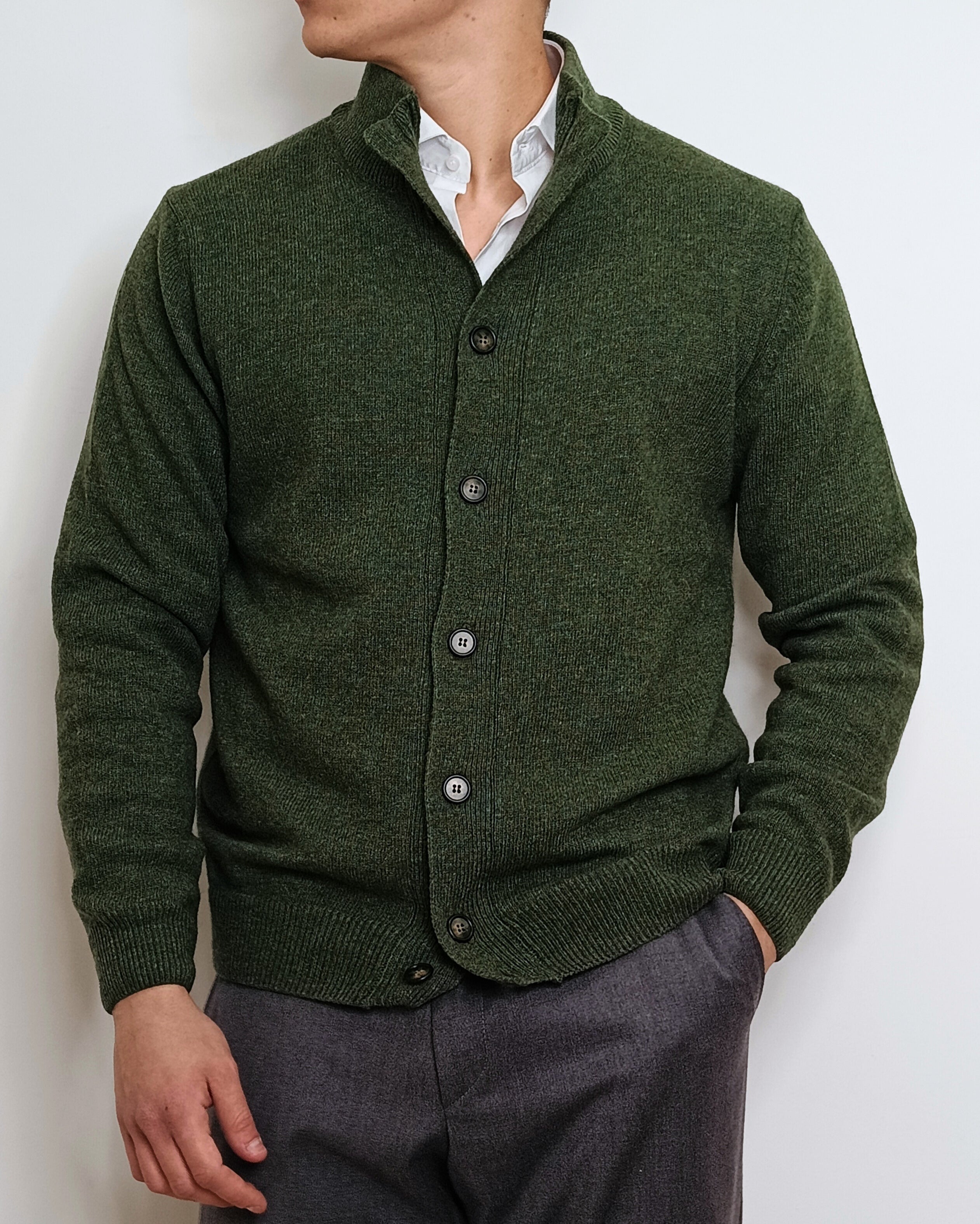 DOPPIAVVI CARDIGAN IN LANA CON BOTTONI