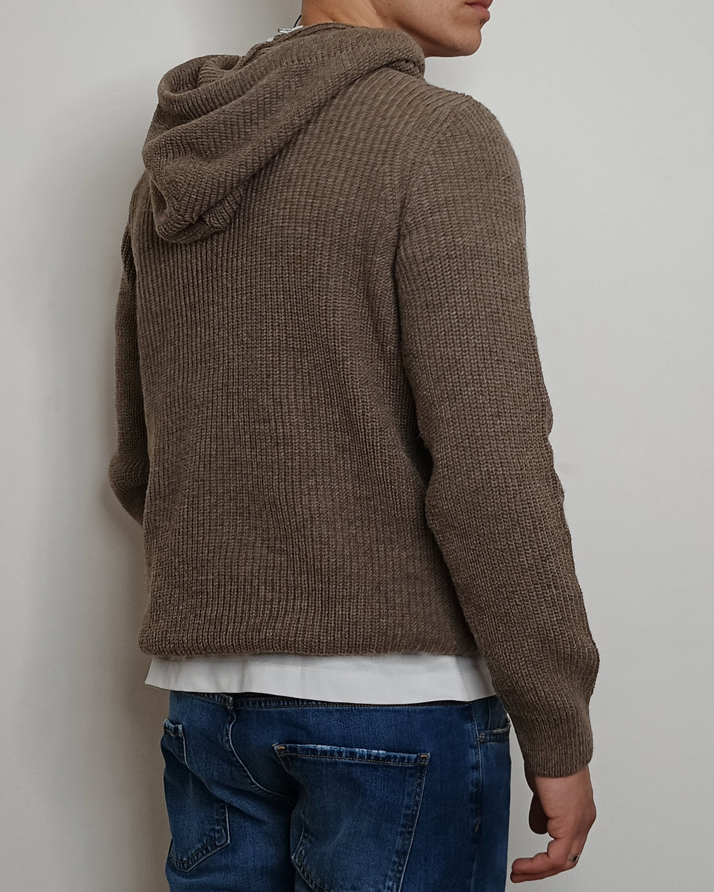 VALDICHIARA FELPA IN LANA CON CAPPUCCIO