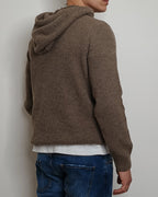 VALDICHIARA FELPA IN LANA CON CAPPUCCIO