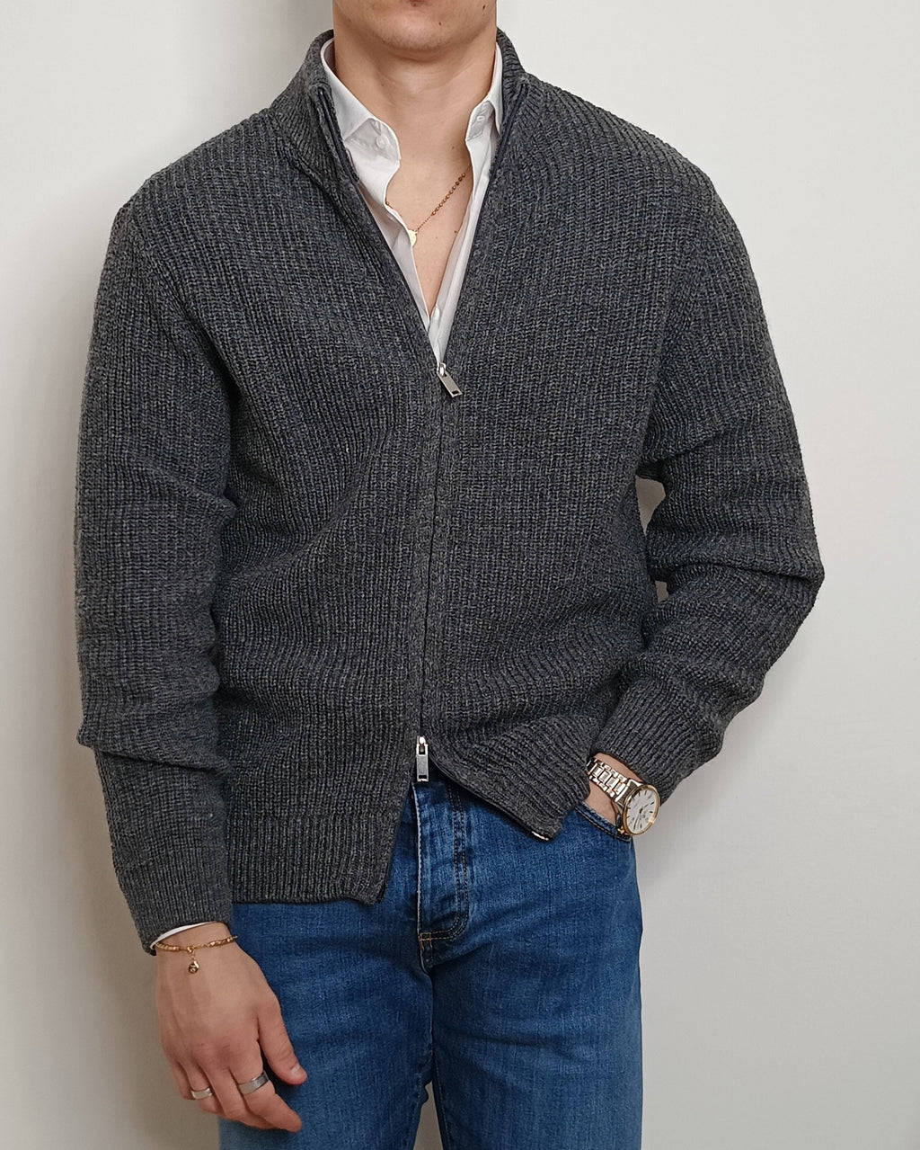 VALDICHIARA FULL ZIP LANA 1007