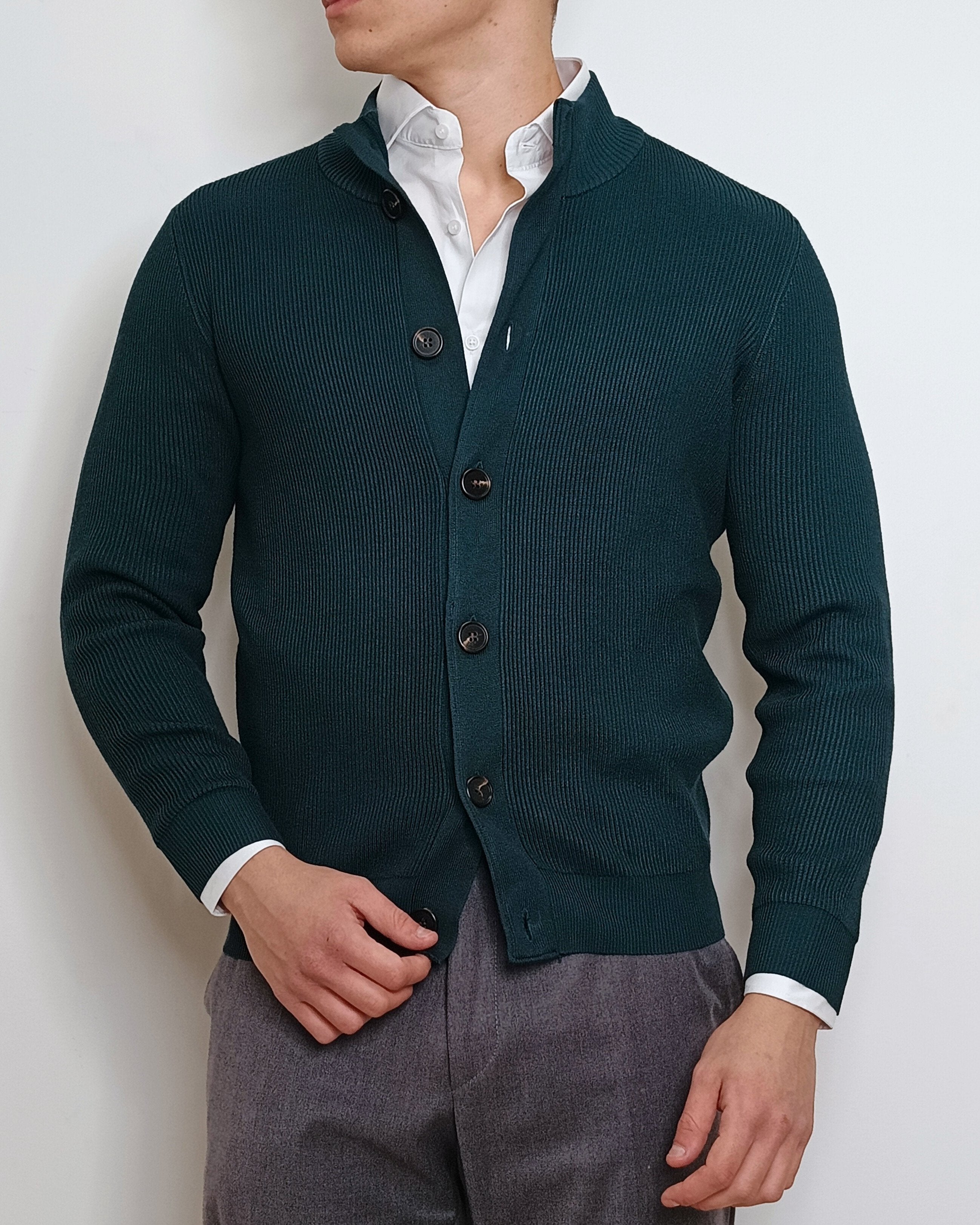 DOPPIAVVI CARDIGAN INGLESE CON BOTTONI