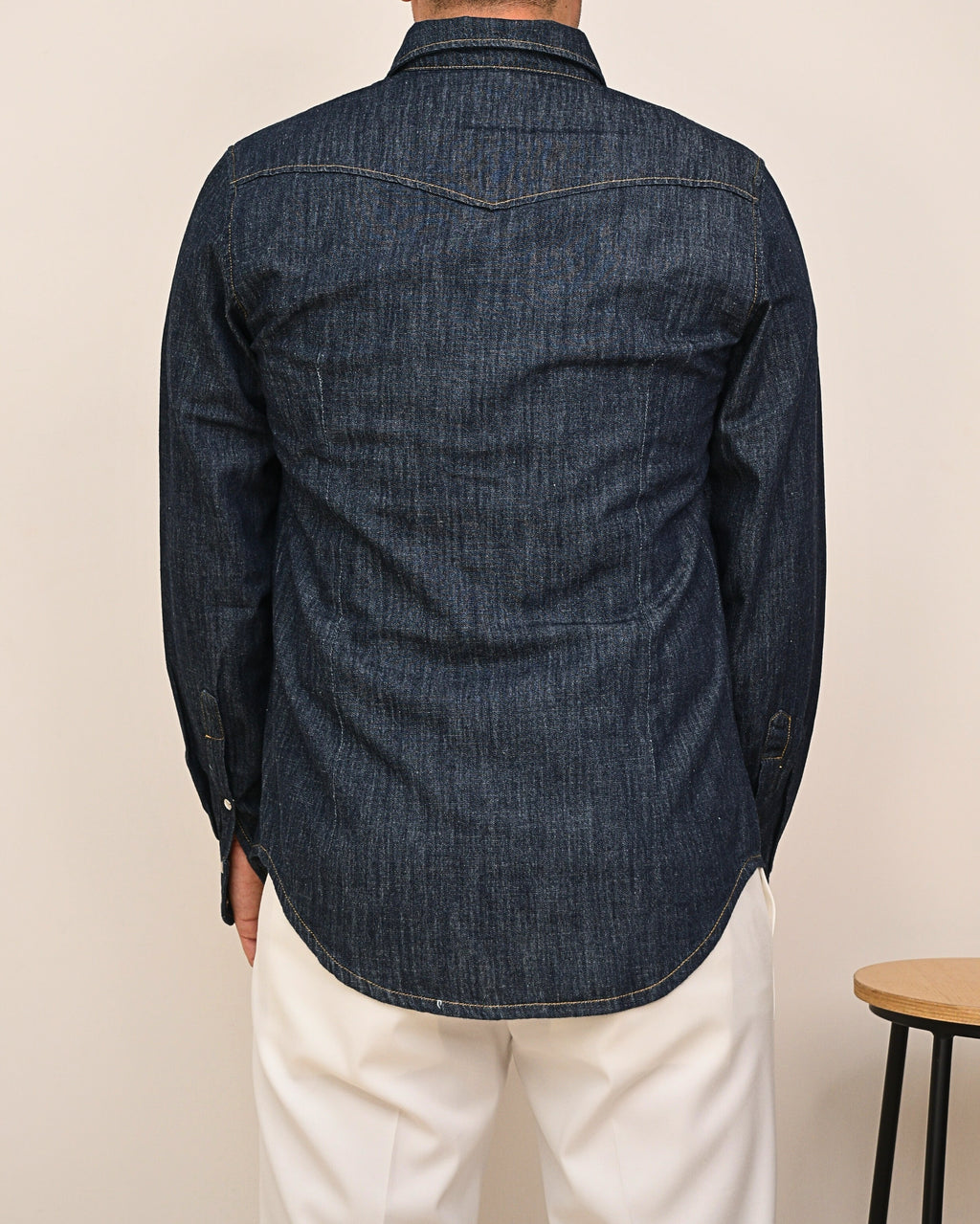 DOPPIAVVI CAMICIA TEXASD DENIM MADREPERLA