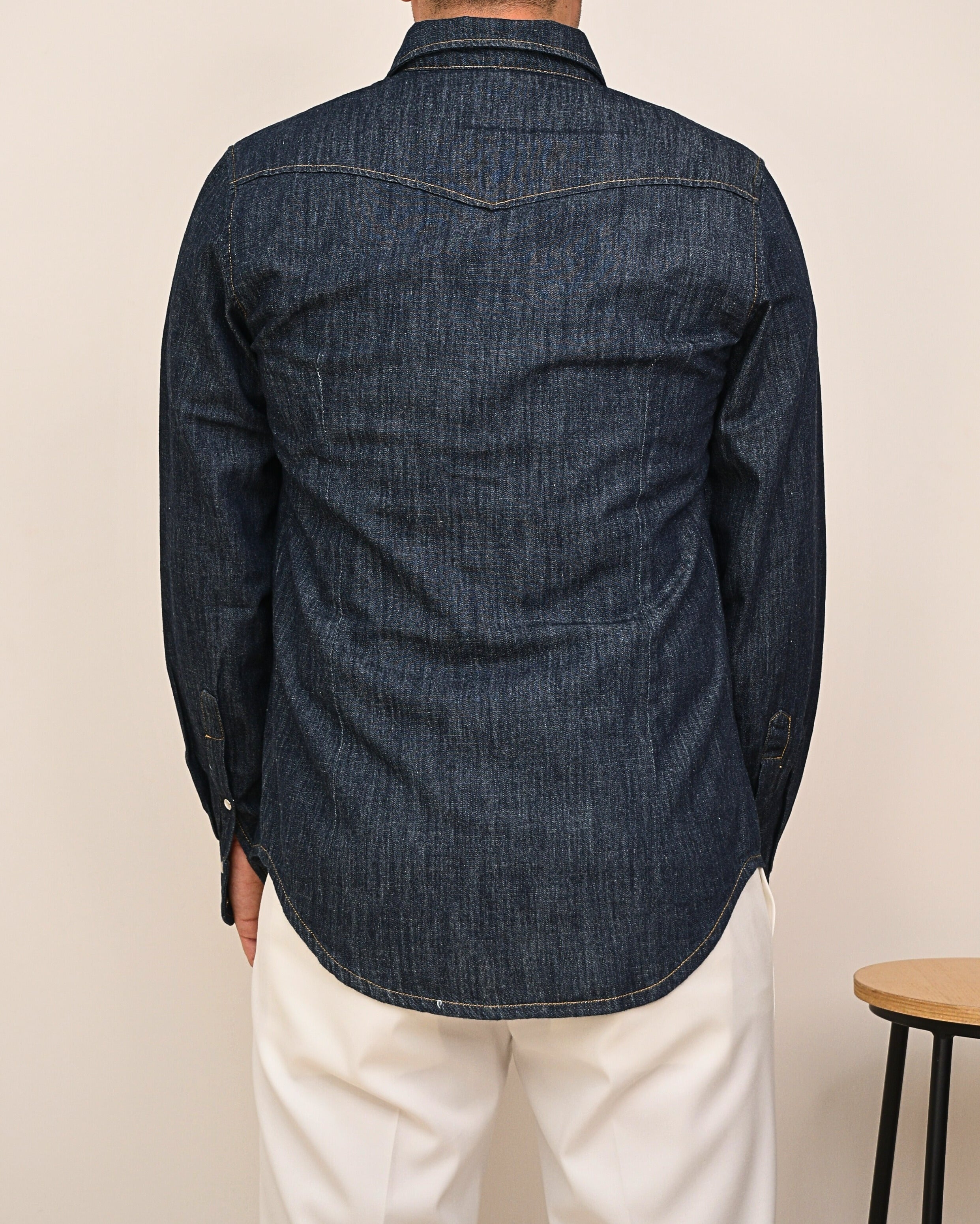 DOPPIAVVI CAMICIA TEXASD DENIM MADREPERLA