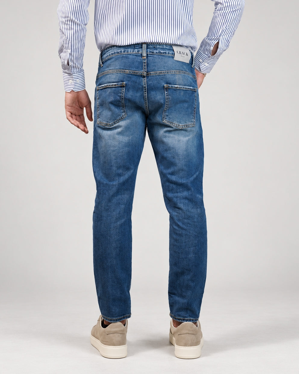 JEANS CAPRI 5TSK DENIM STONE - CRACK