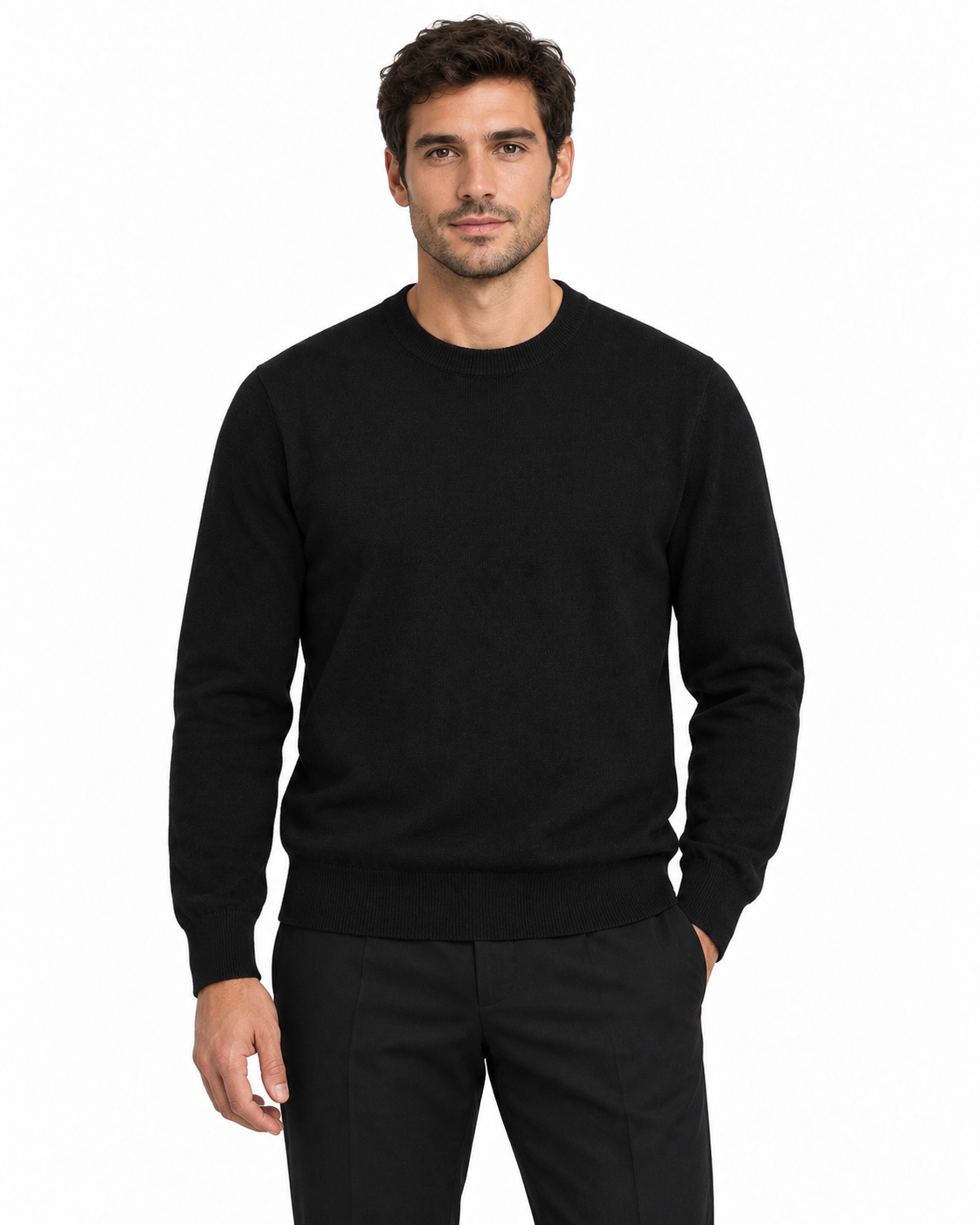 GIROCOLLO M/L NERO - SEINSE