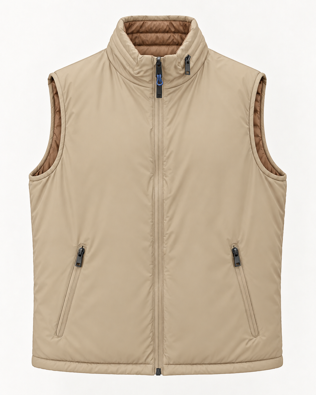 GILET NYLON REVERSIBILE BEIGE - VALERIO VALENTINO