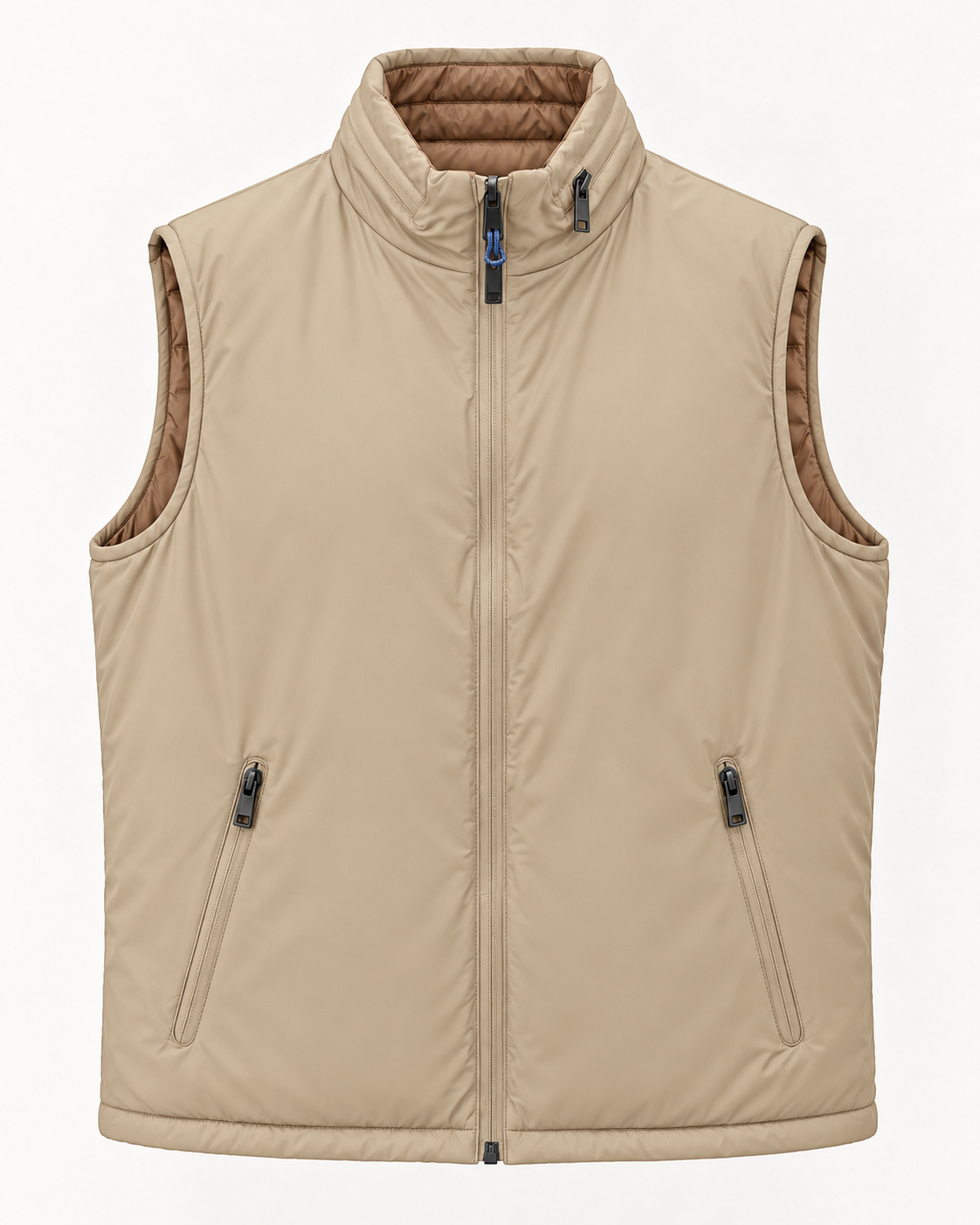 GILET NYLON REVERSIBILE BEIGE - VALERIO VALENTINO