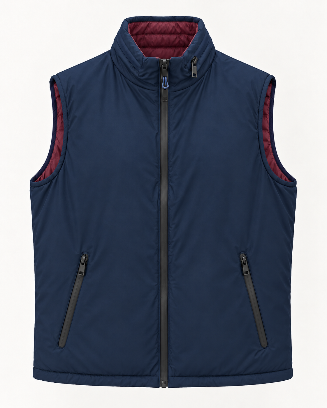 GILET NYLON REVERSIBILE BLU - VALERIO VALENTINO