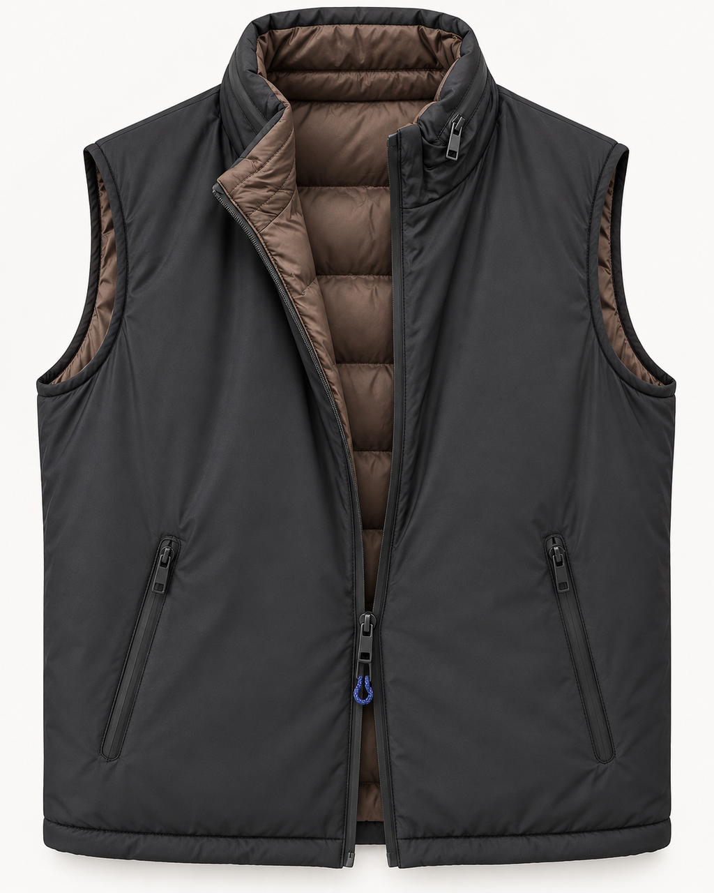 GILET NYLON REVERSIBILE NERO - VALERIO VALENTINO