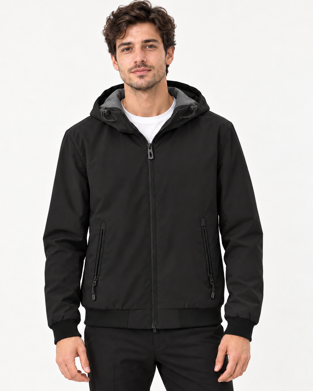 BILLY GIUBB NYLON CAPPUCCIO NERO - DOPPIAVVI