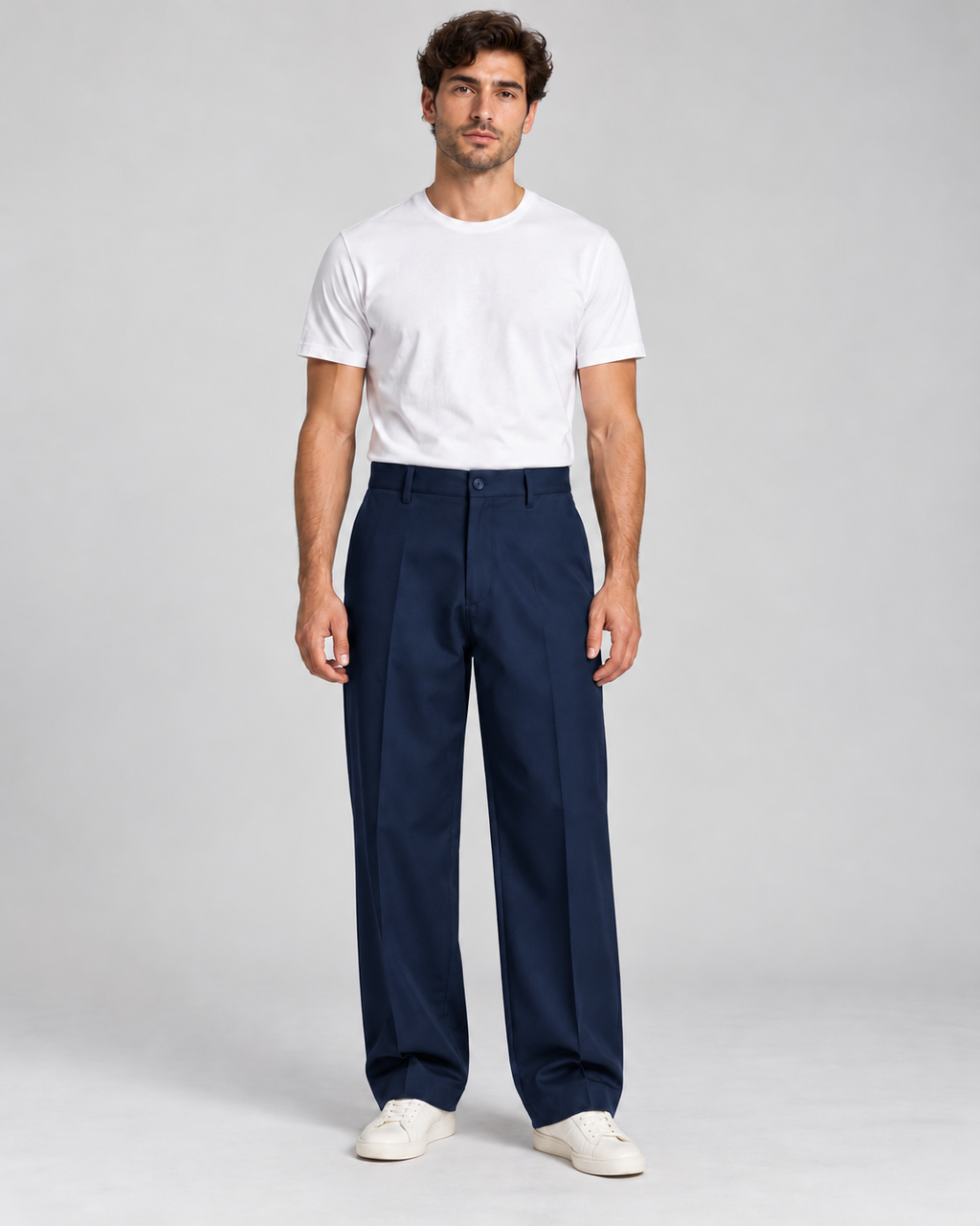 PANTALONE BAGGY TENNESSE BLU - VALERIO VALENTINO
