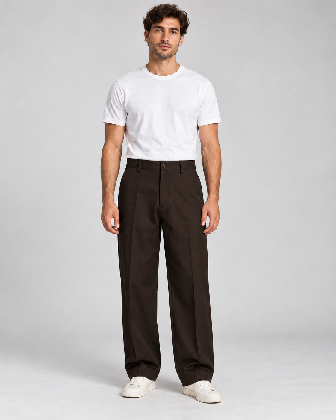 PANTALONE BAGGY TENNESSE MORO - VALERIO VALENTINO
