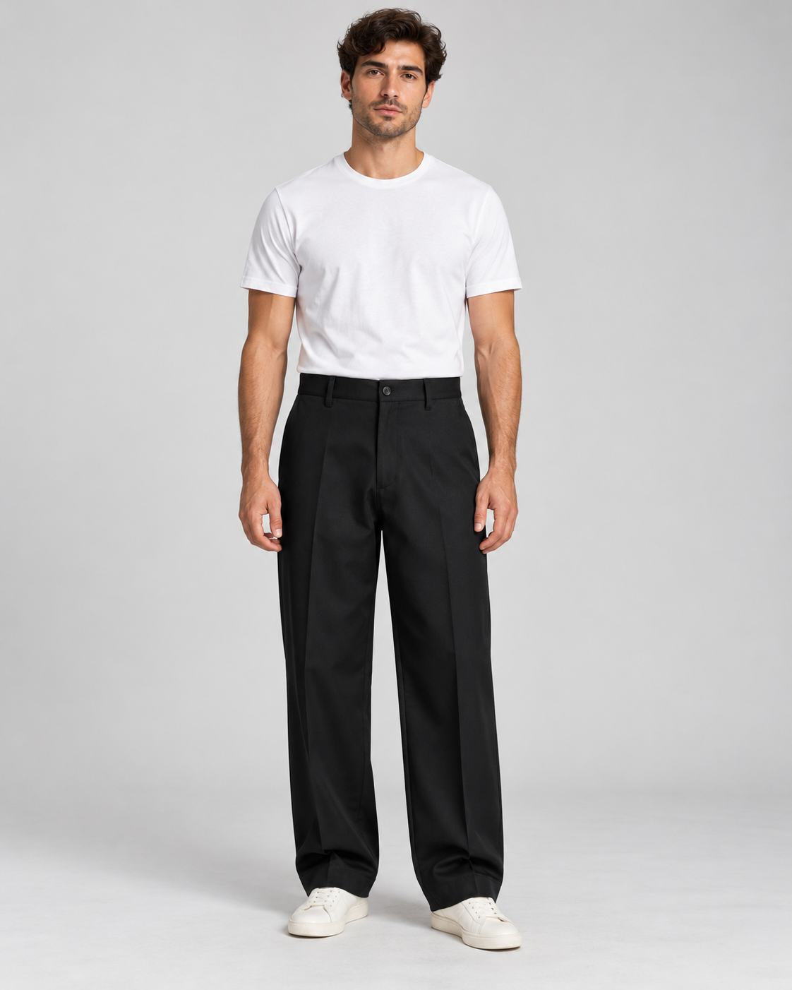 PANTALONE BAGGY TENNESSE NERO - VALERIO VALENTINO