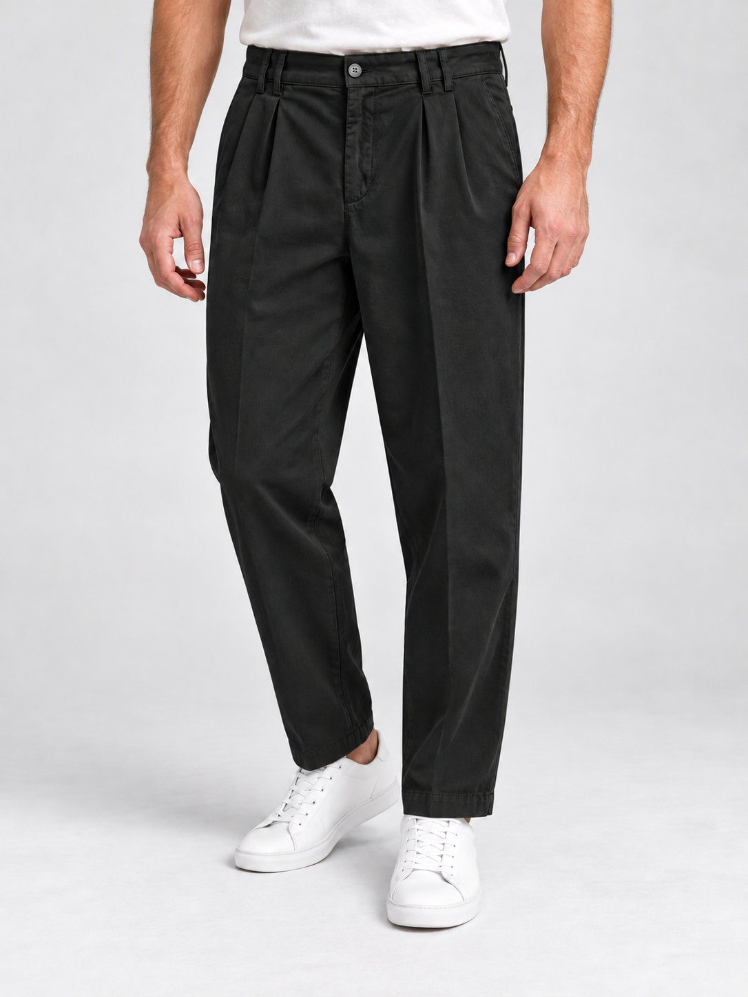 PANTALONE MONTPELLIER D. PANCE NERO - VALERIO VALENTINO