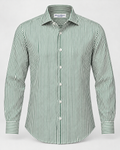 CAMICIA SLIM RIGATO VERDE - MIGLIACCIO