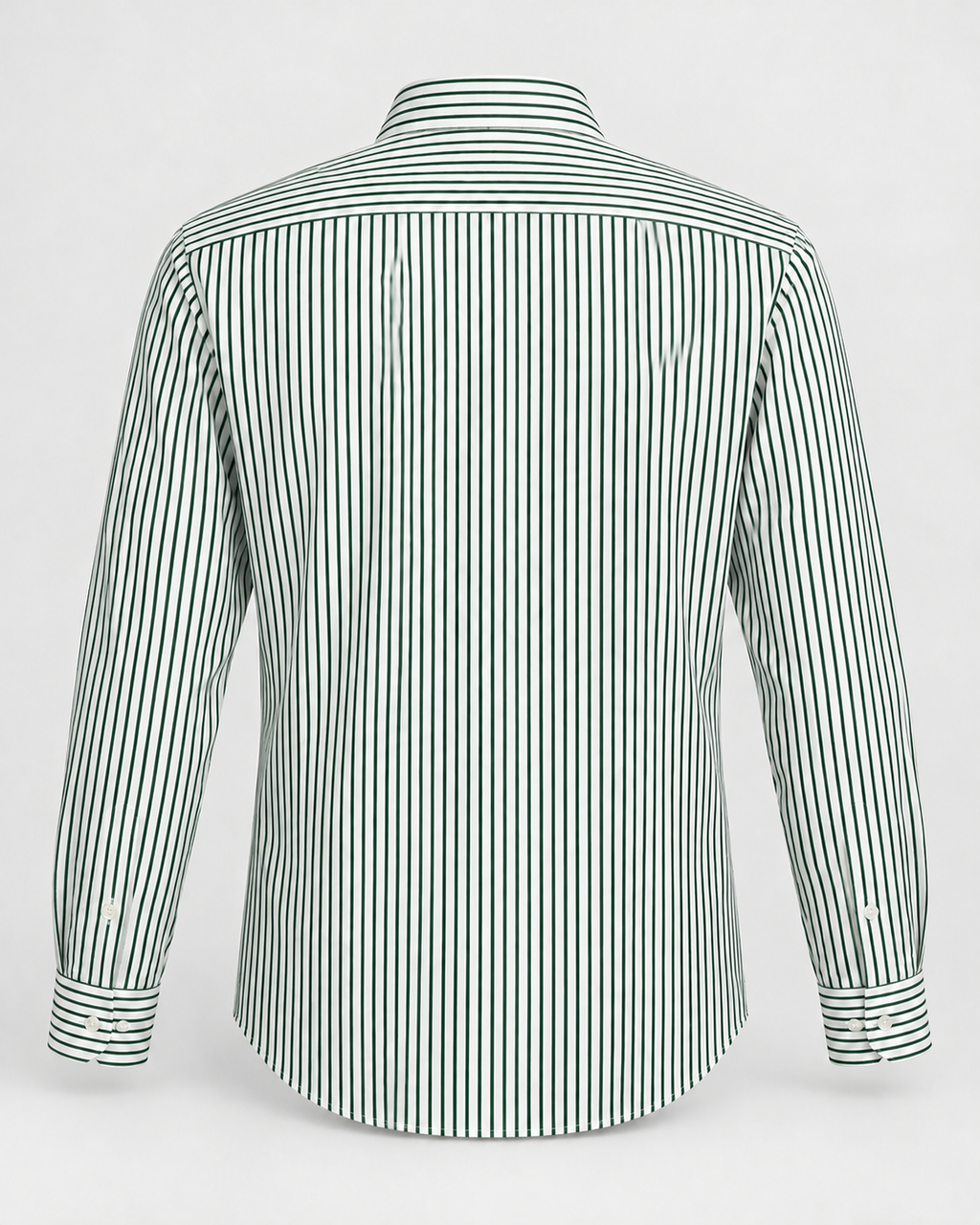 CAMICIA SLIM RIGATO VERDE - MIGLIACCIO