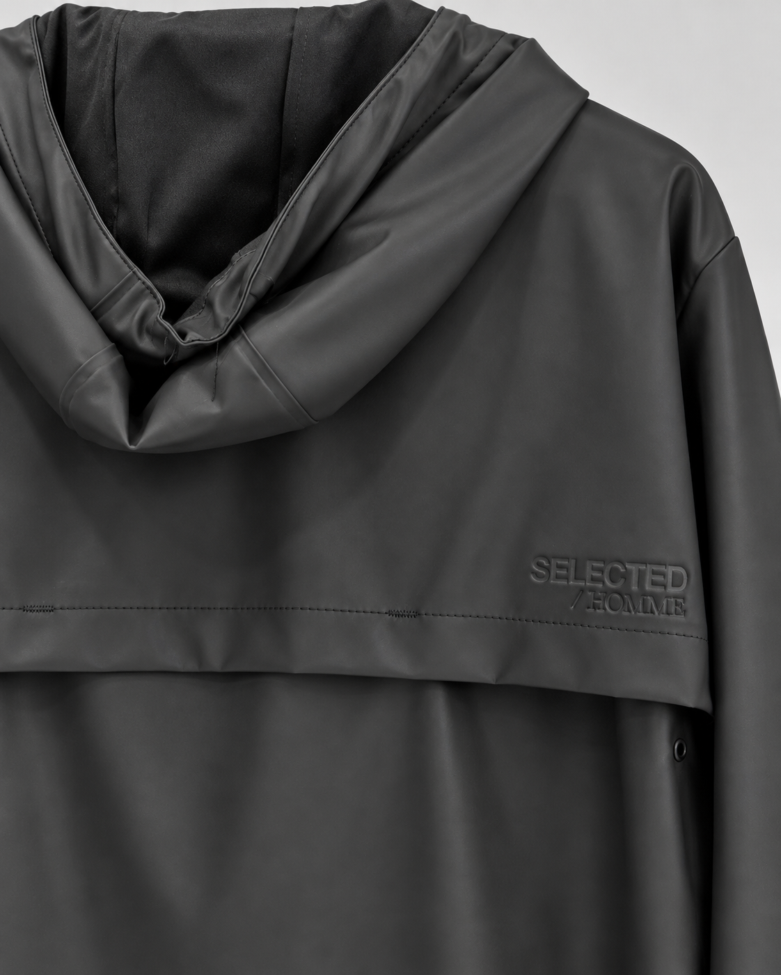 SLHDON RAIN JKTW GIUBBINO CAPPUCCIO UNIGA - SELECTED