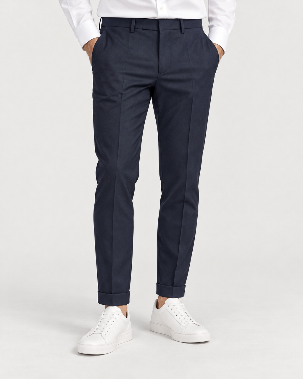 CHINO TENNESSE SLIM BLU - DOPPIAVVI