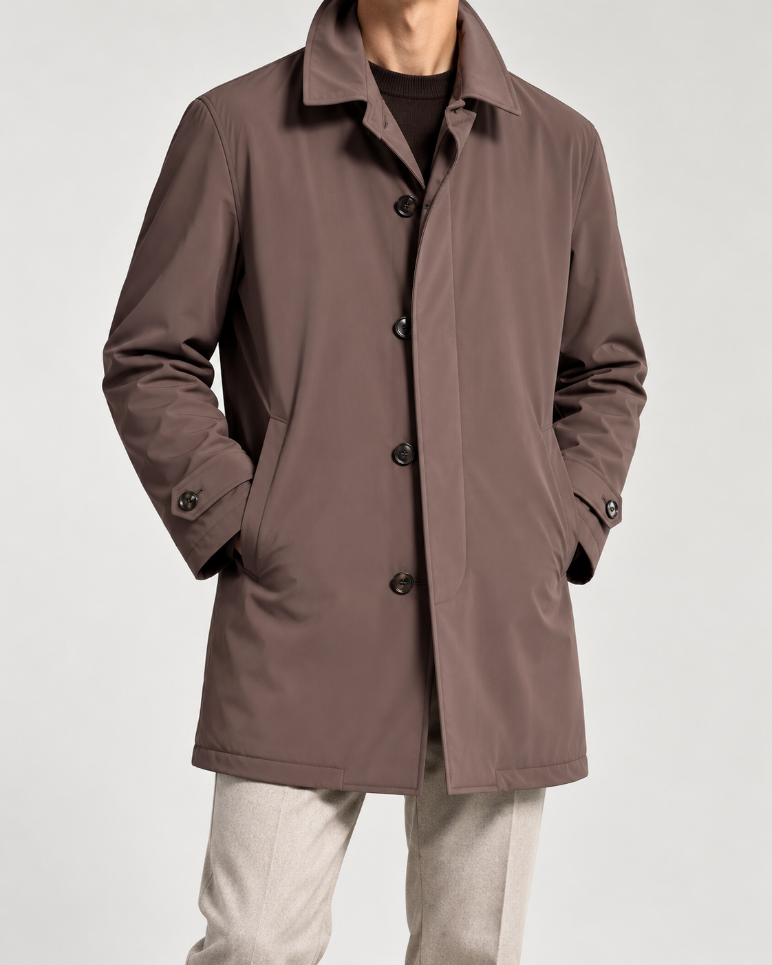 CAPPOTTO NYLON MORO - VALERIO VALENTINO