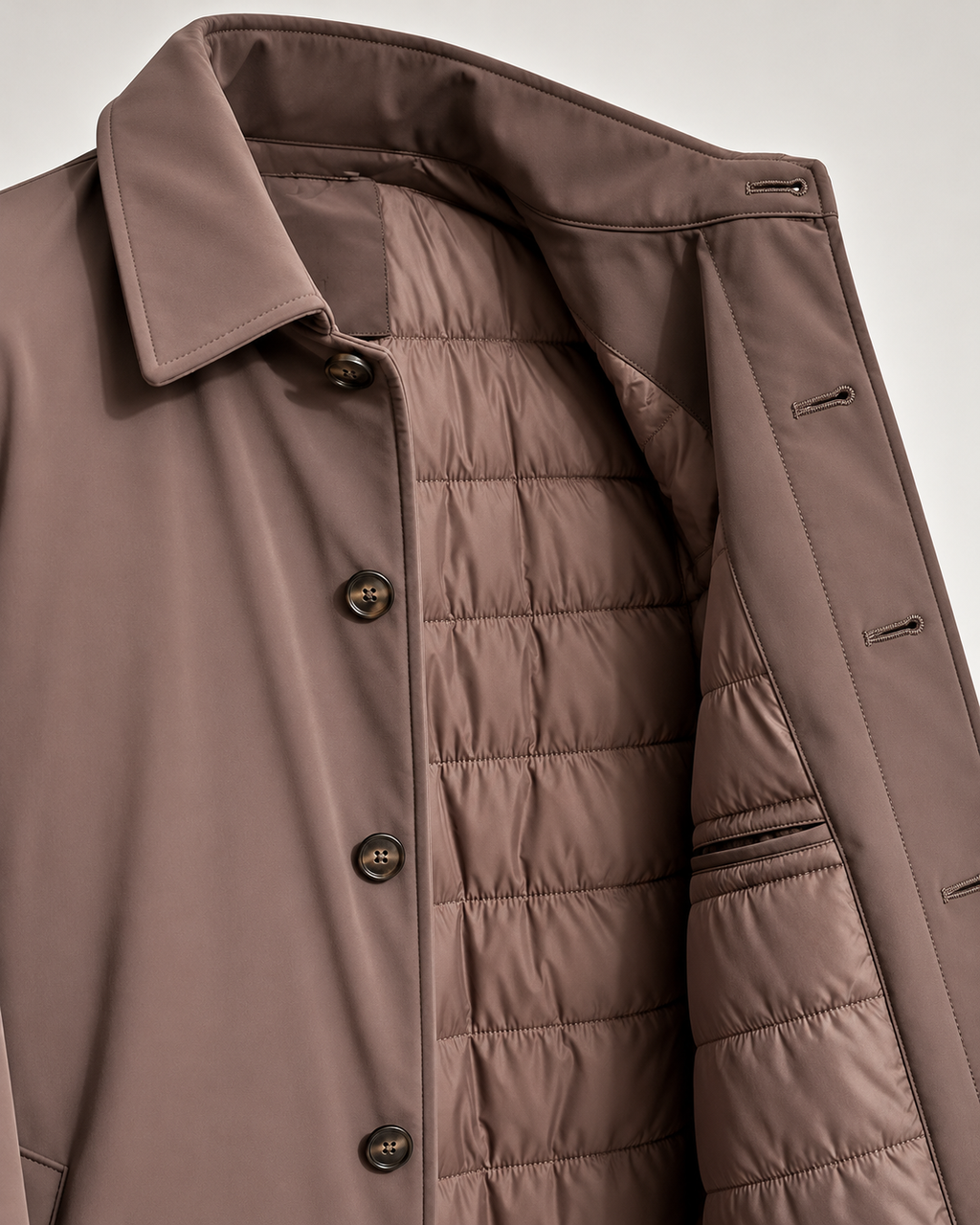 CAPPOTTO NYLON MORO - VALERIO VALENTINO