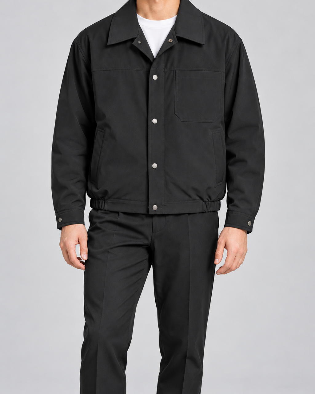 GIUBBINO NYLON NERO - VALERIO VALENTINO
