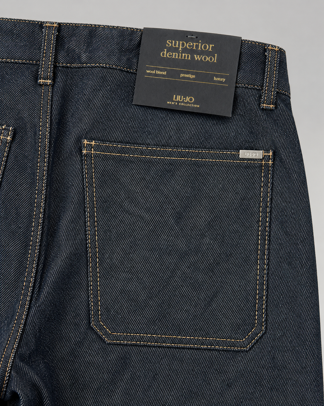 PANTALONE THEODORE DENIM WOOL BLEND - LIU-JO
