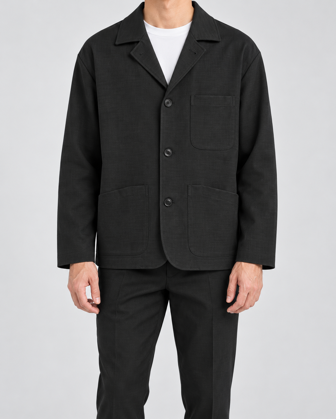 OVERSHIRT NERO - SEINSE