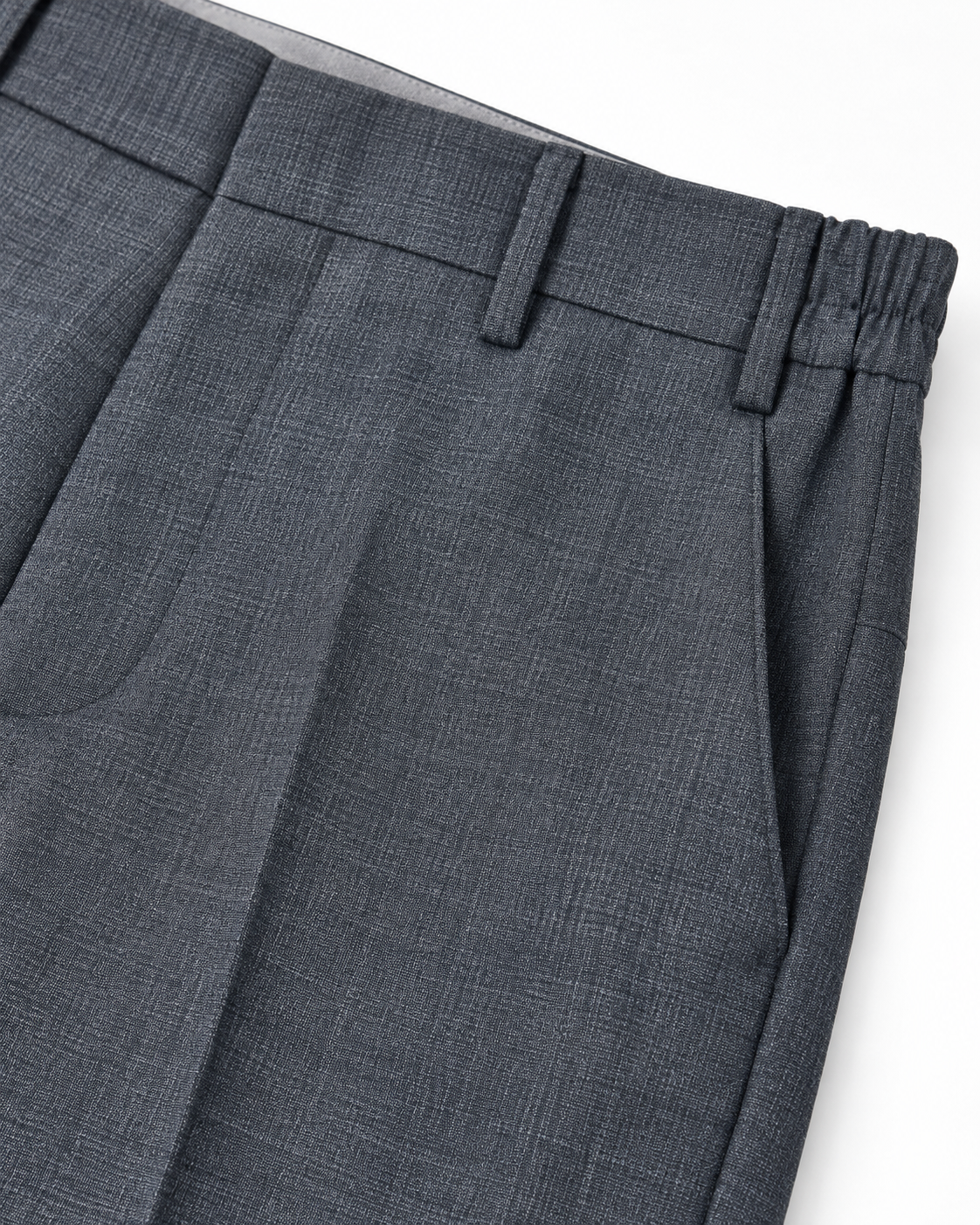 PANTALONE LANA TAM GRIGIO - BENABRE'