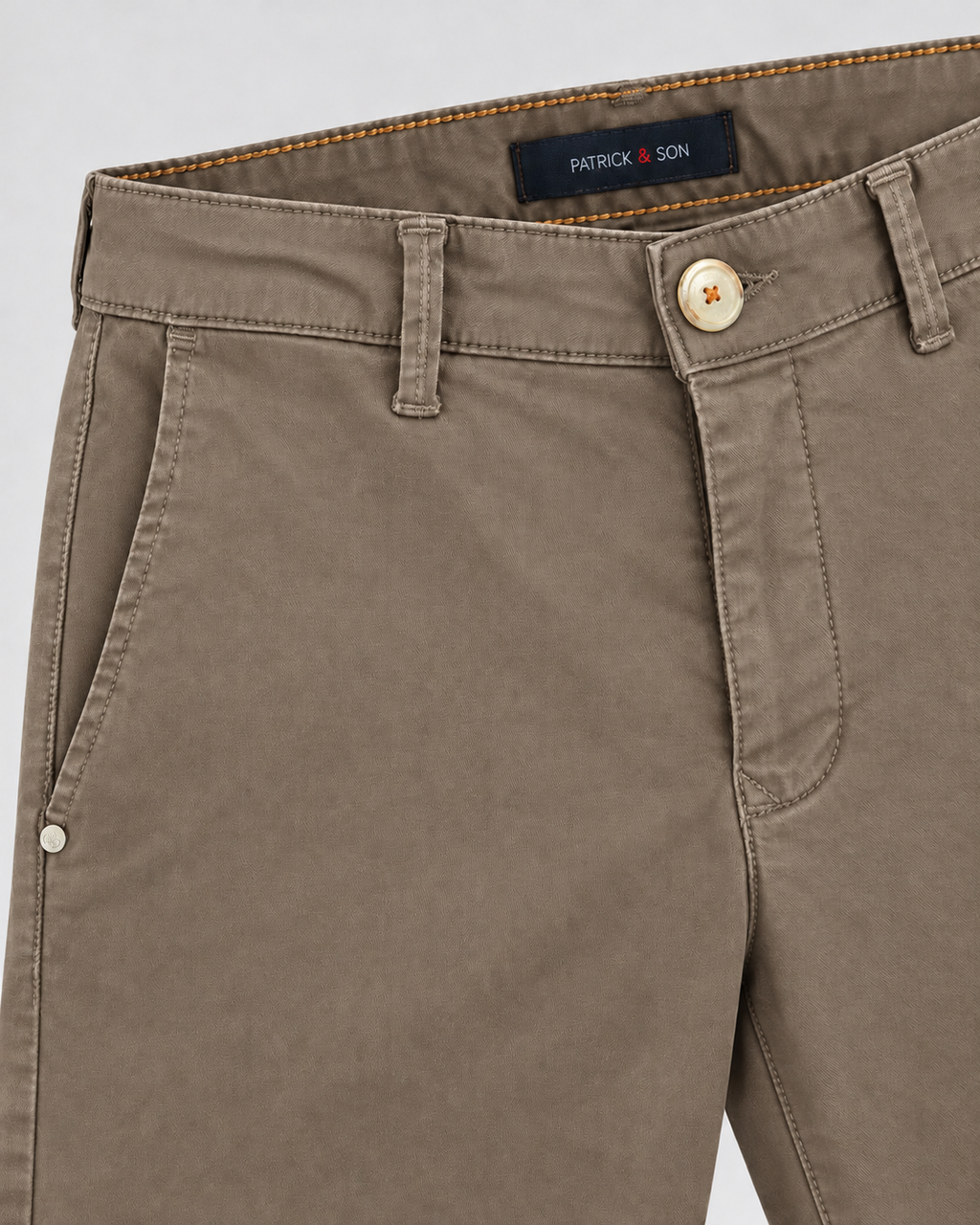 CHINOS CAPRI RASOTELL FANGO - PATRICK E SON