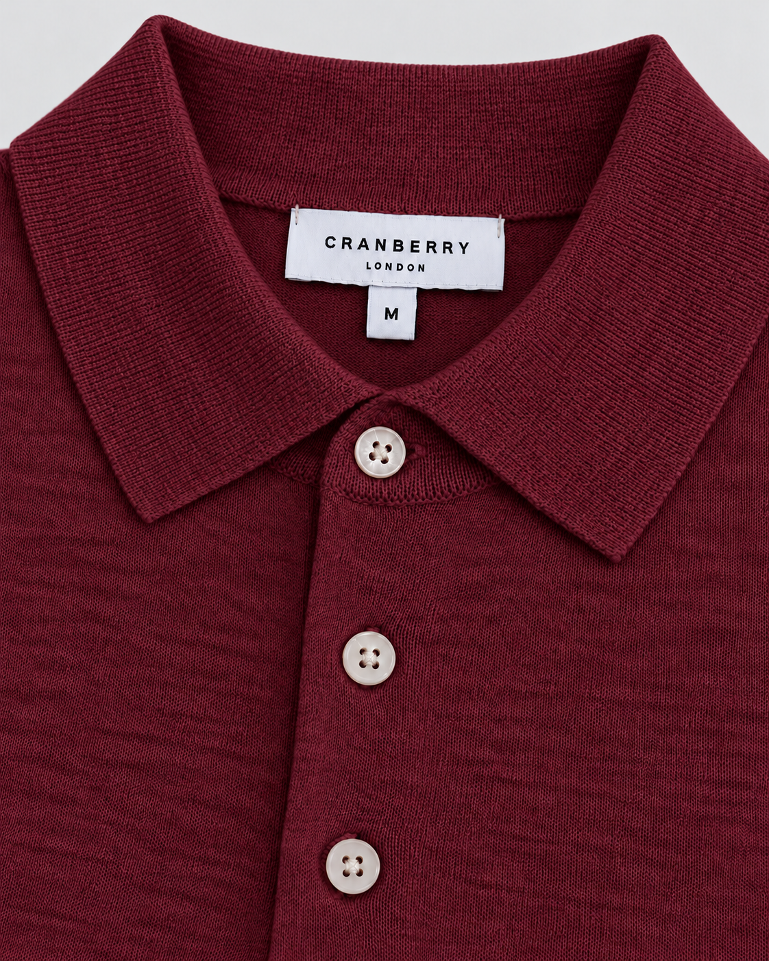 POLO ML VISCOSA BORDO - GRANBERRY