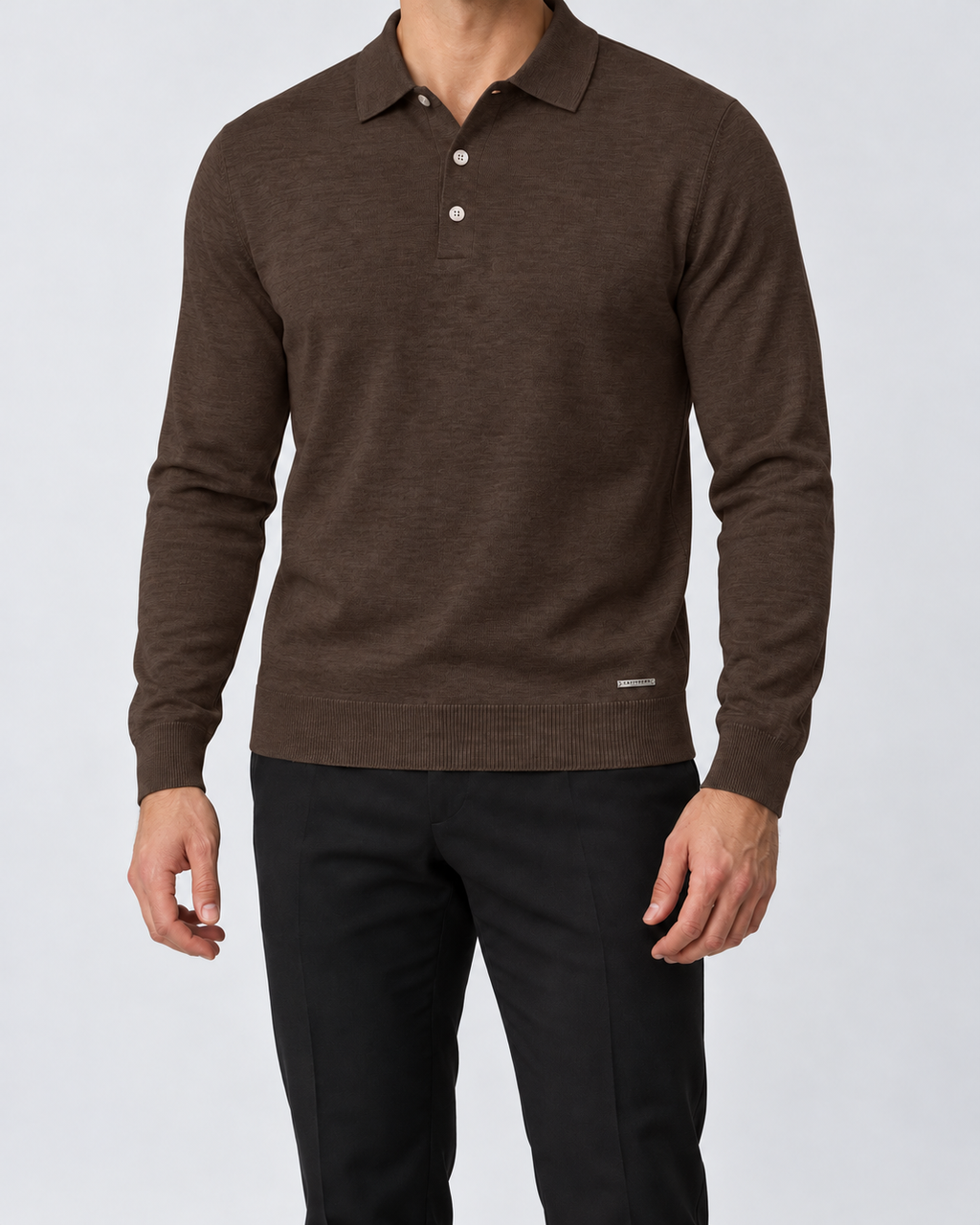 POLO ML VISCOSA MORO - GRANBERRY