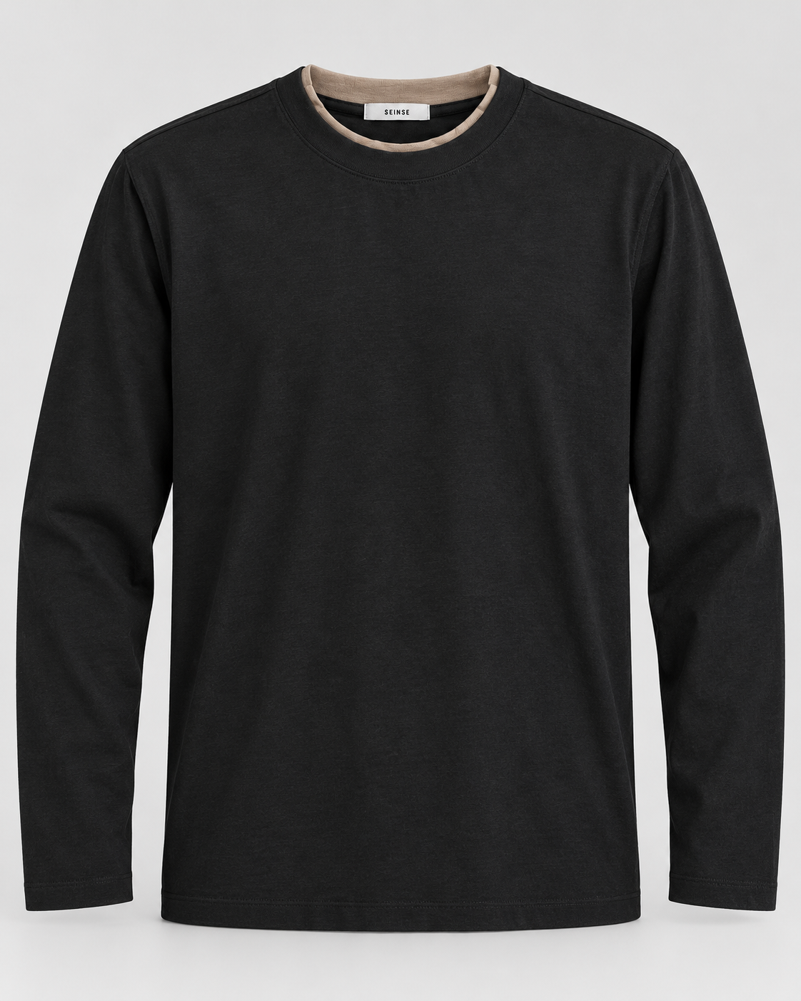 T-SHIRT M/L NERO/FANGO - SEINSE