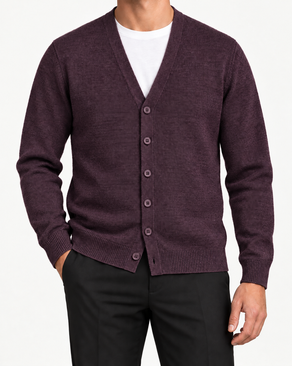 CARDIGAN MELANZANA - SEINSE