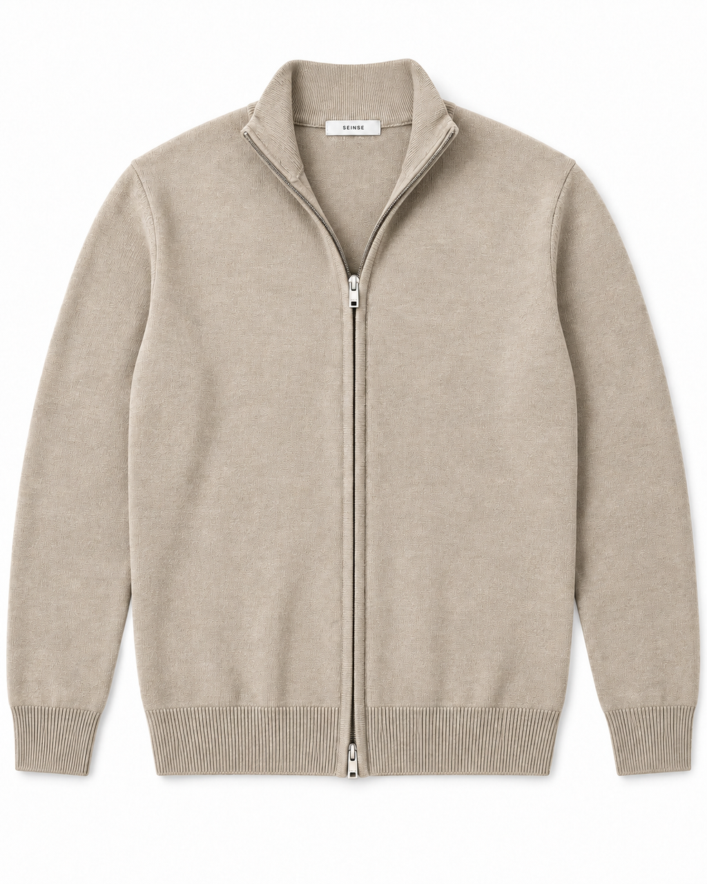 LUPETTO F/ZIP BEIGE - SEINSE