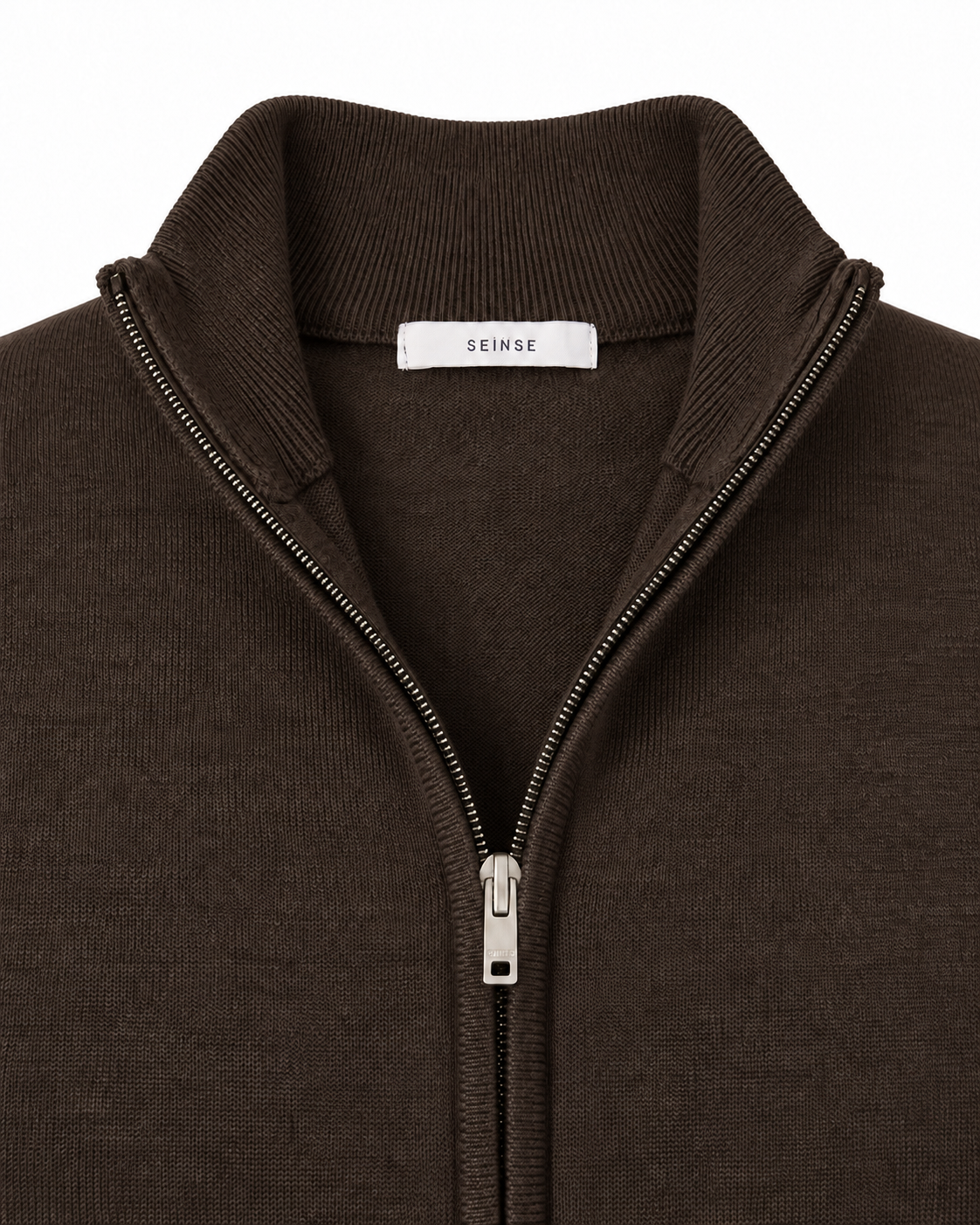LUPETTO F/ZIP MORO - SEINSE