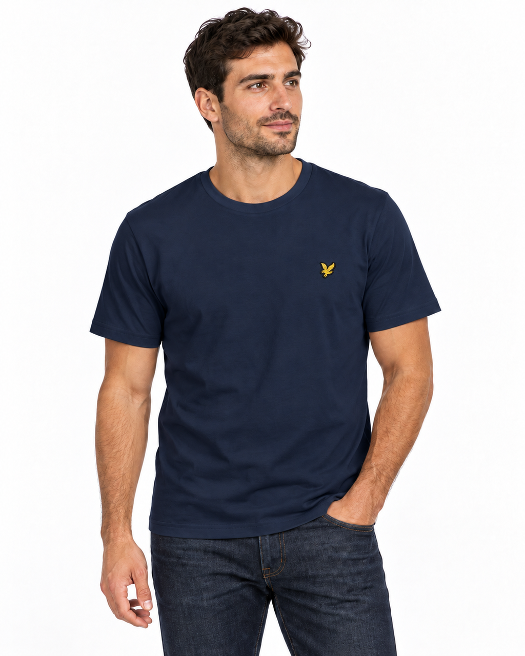 T SHIRT MM OALIN LOGO DARK NAVY - LYLE SCOTT