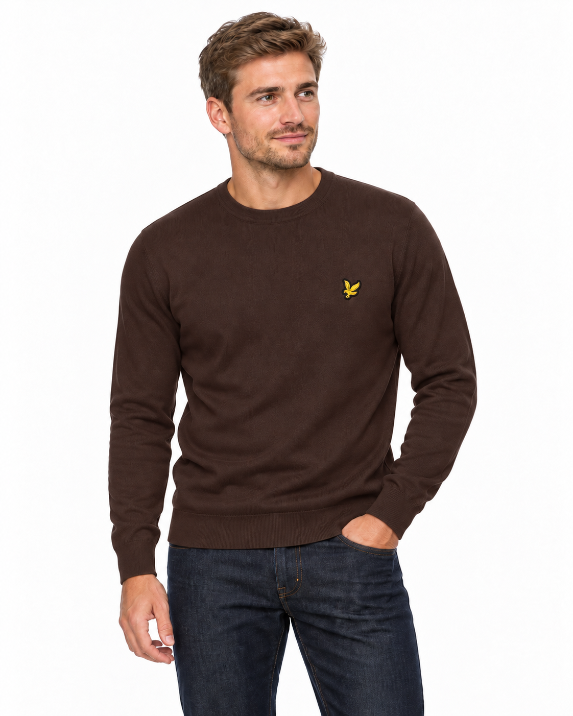 MAGLIA GC JUMPER LANA MERINO EBONY - LYLE SCOTT