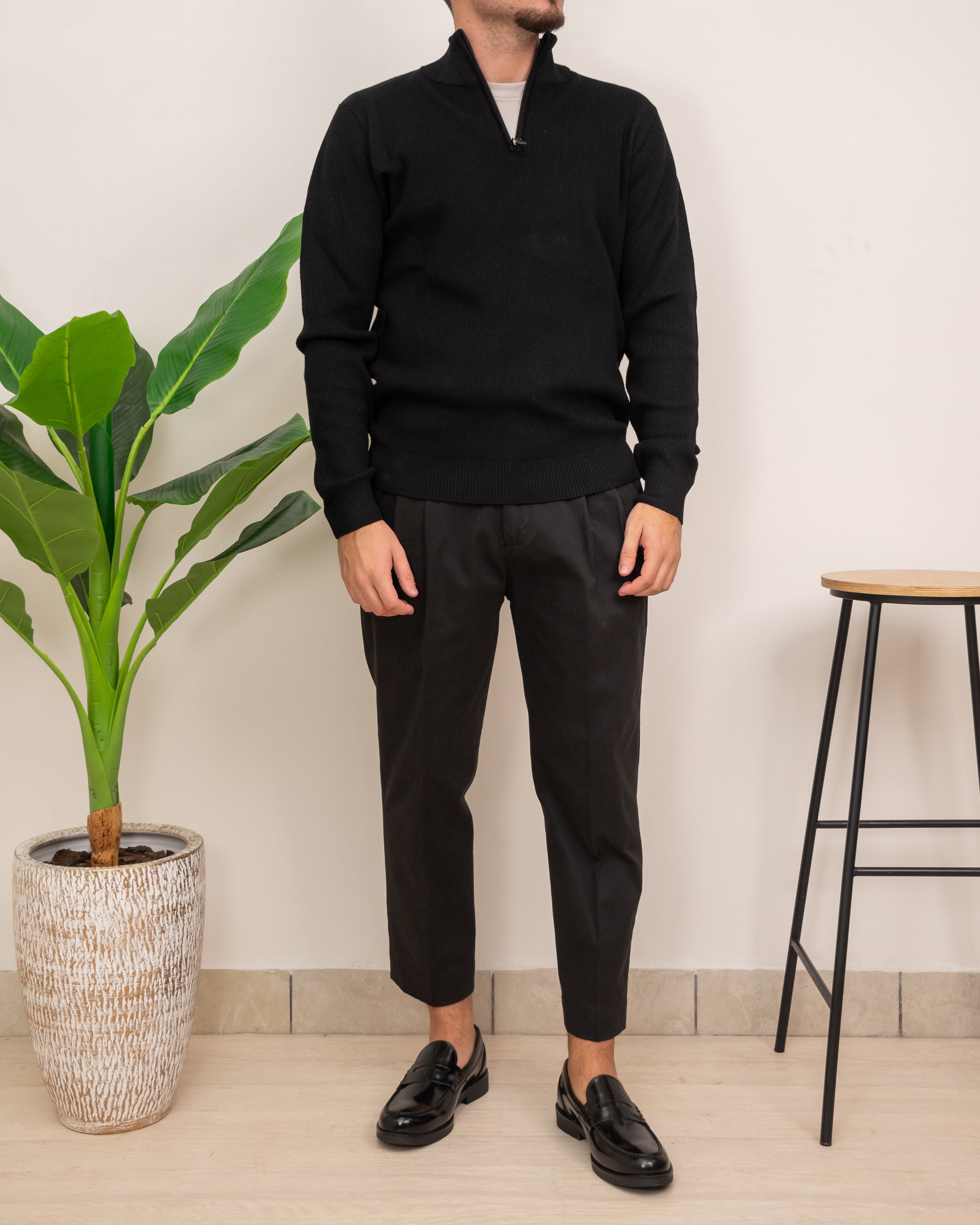 OUTFIT: SEINSE MAGLIA MEZZA ZIP MI3138SS CON PANTALONE DOPPIAVVI CHINO DOPPIA PENCE PI86I