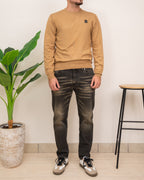 OUTFIT: REFRIGUE MAGLIA W00156 CON JEANS CRACK LC08-05