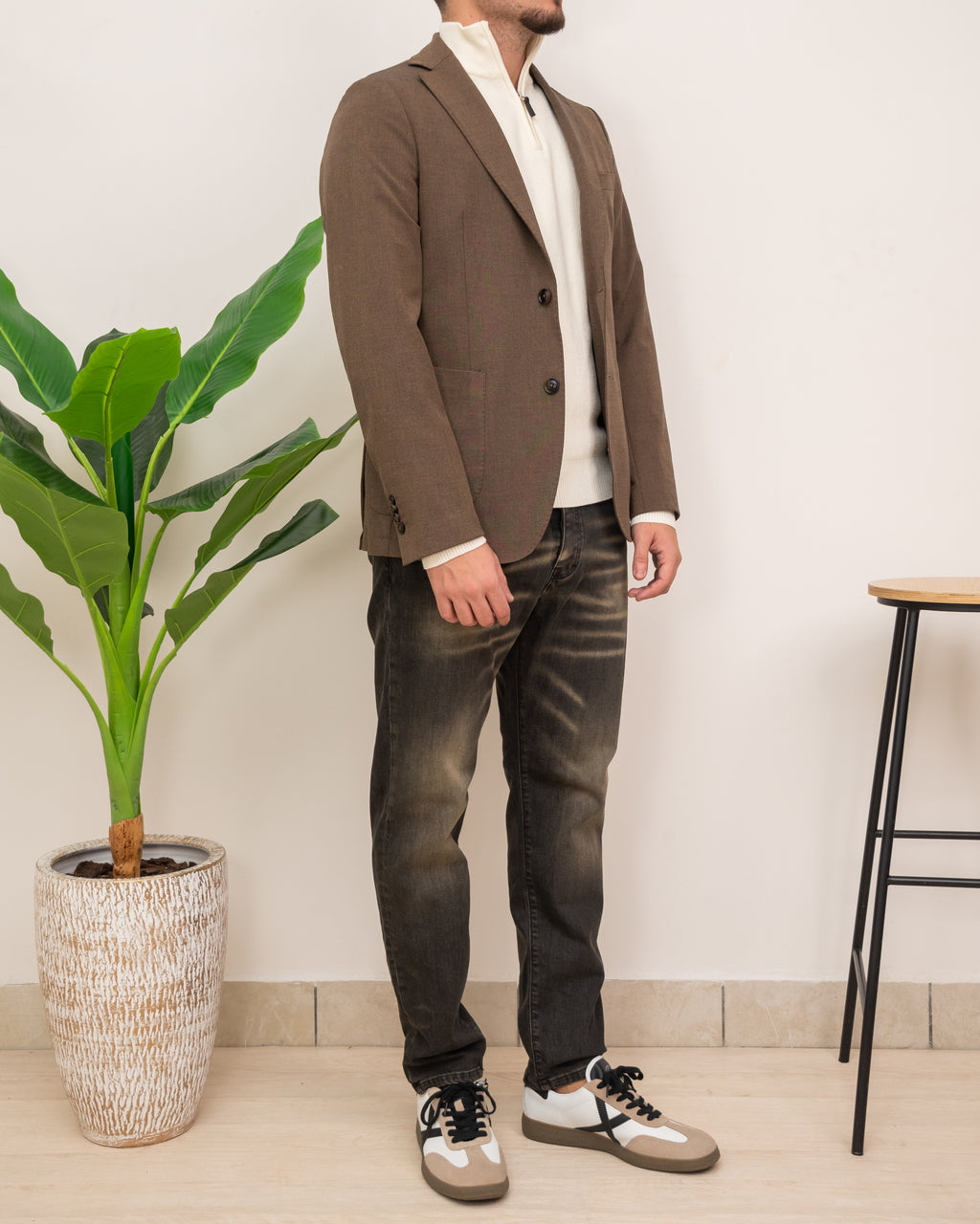 OUTFIT: SEINSE CAPPOTTO CP64SS CON JEANS CRACK LC08-05 E MAGLIA SEINSE MEZZA ZIP MI3138SS