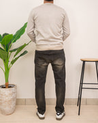 OUTFIT: SEINSE MAGLIA MI3110SS CON JEANS CRACK LC08-05