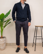 OUTFIT: CAMICIA SIENA SARTORIA MIGLIACCIO CON FELPA REFRIGUE FULL ZIP E PANTALONE DOPPIAVVI CHINO PI86I